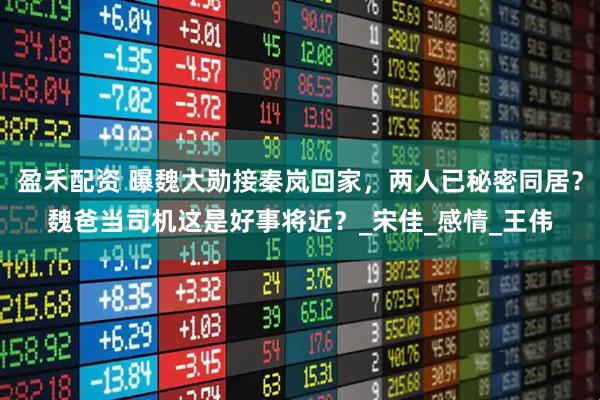 盈禾配资 曝魏大勋接秦岚回家，两人已秘密同居？魏爸当司机这是好事将近？_宋佳_感情_王伟